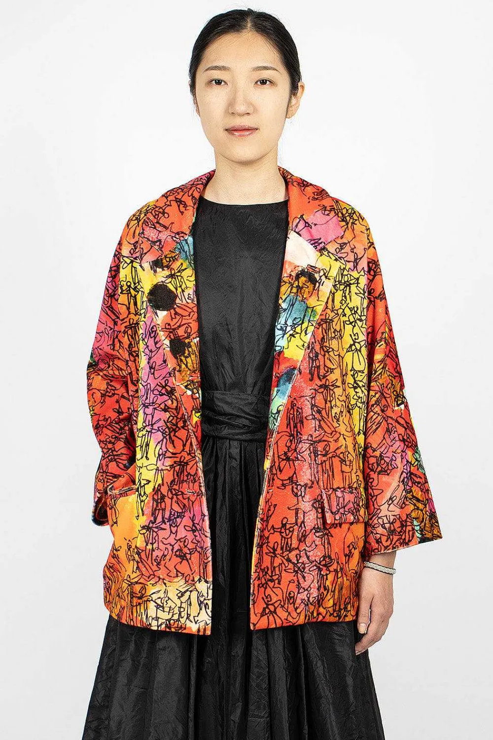 Daniela Gregis Poppy Short Jacket Drawing| Outerwear