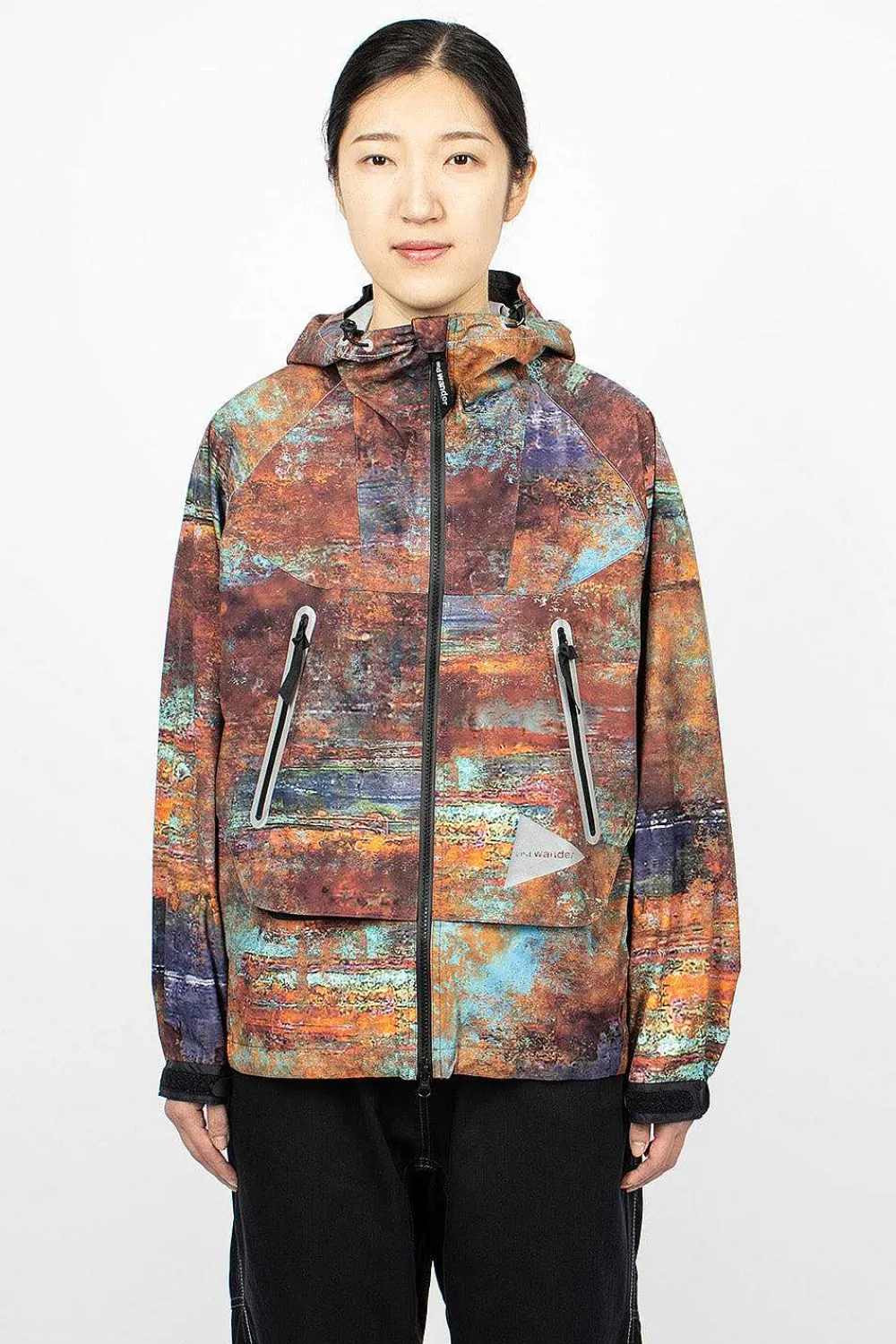 and wander Printed Shell Jacket| Outerwear