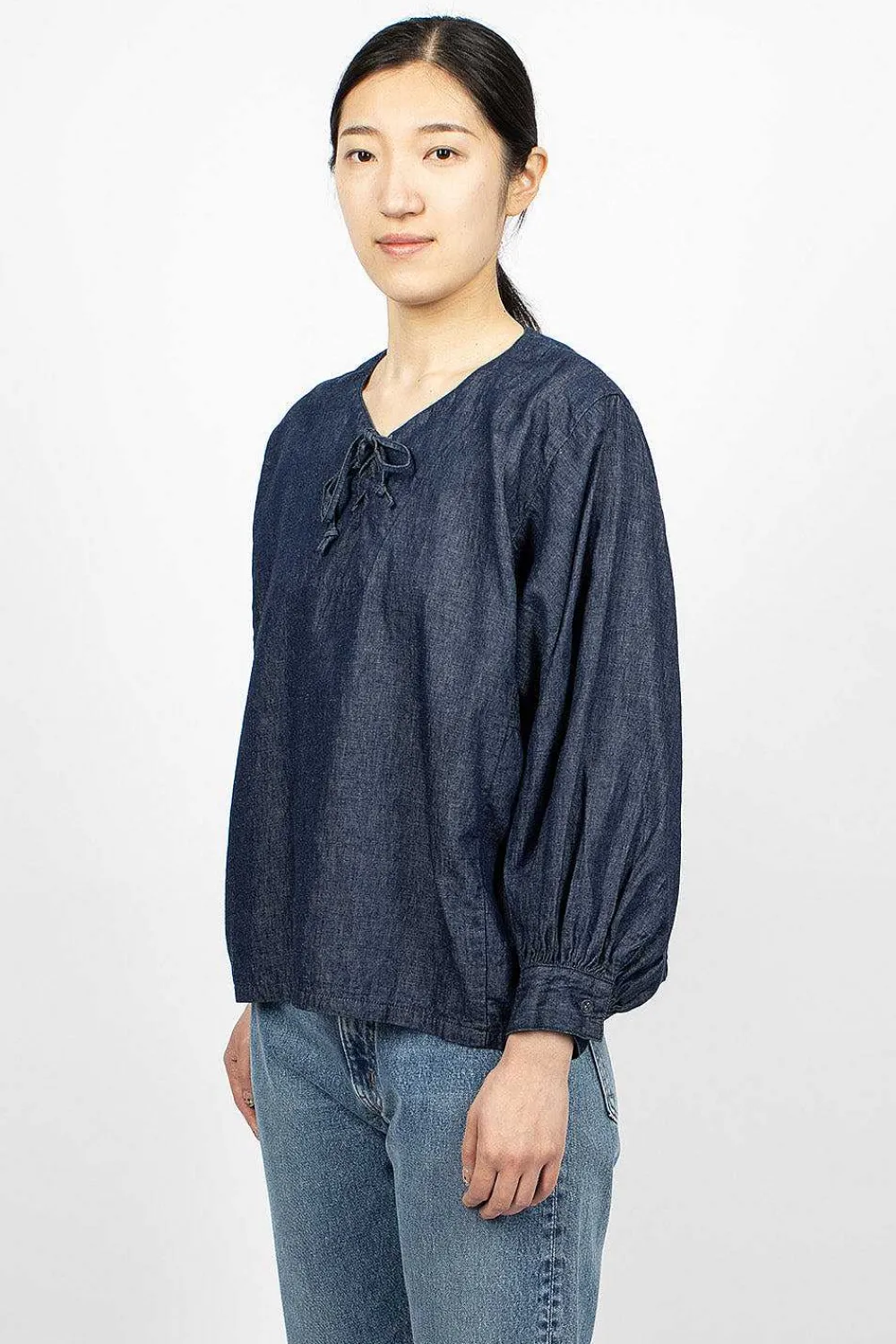 OrSlow Pullover Laced Shirt One Wash| Shirts