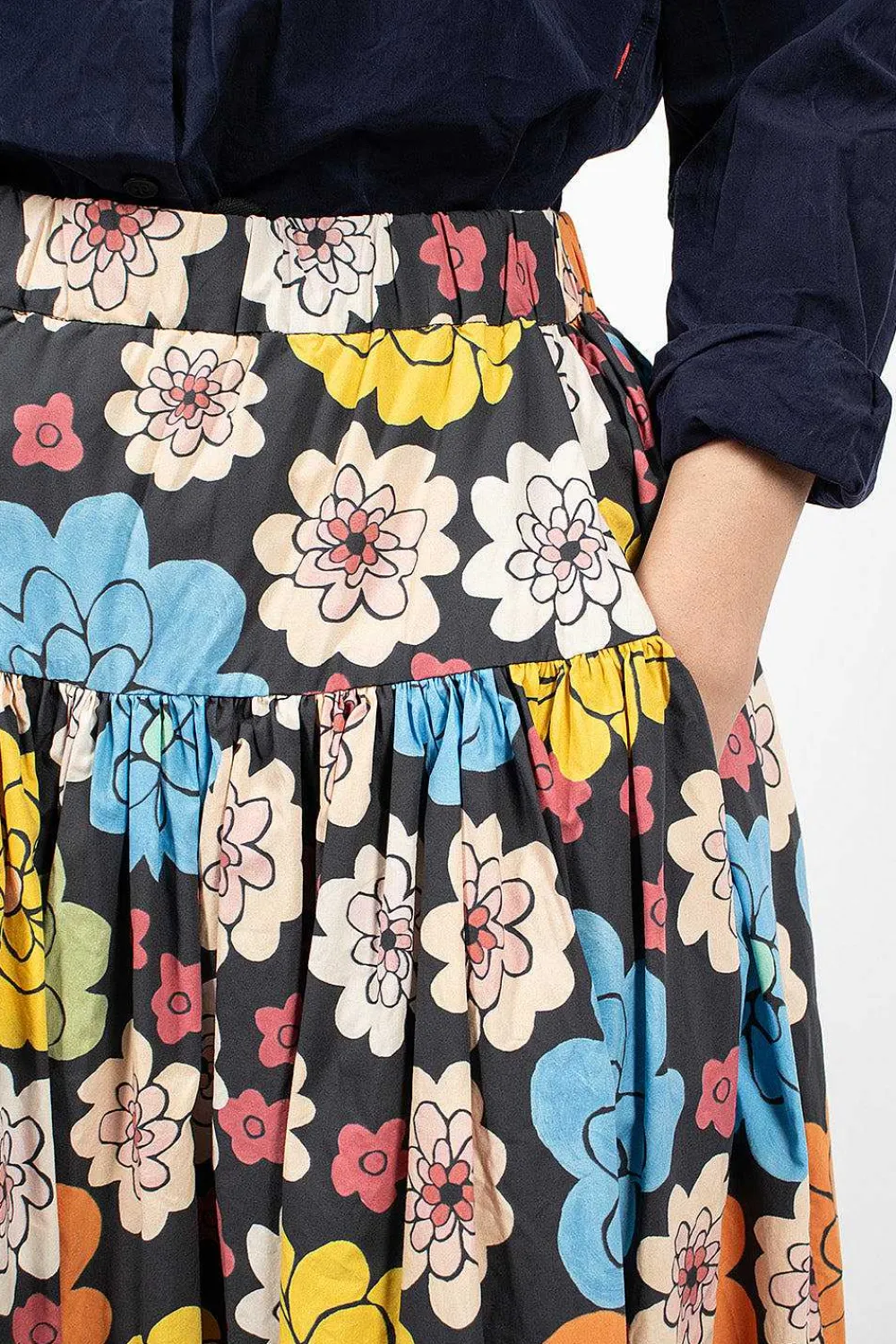 Casey Casey Pyj Skirt Printed Black| Skirts