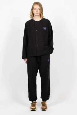 Needles Pyjama Set Black Flannel| Trousers