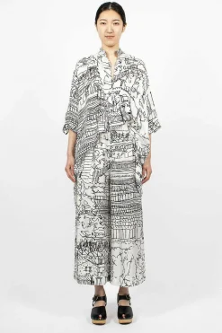 Daniela Gregis Pyjama Trouser Village Print| Trousers