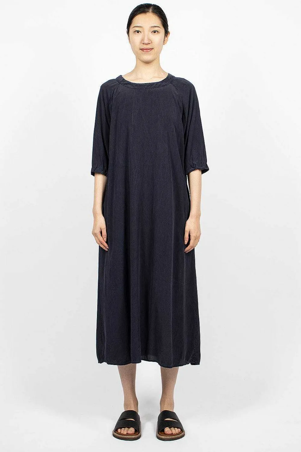 Chez Vidalenc Raglant B Dress Dark Navy| Dresses