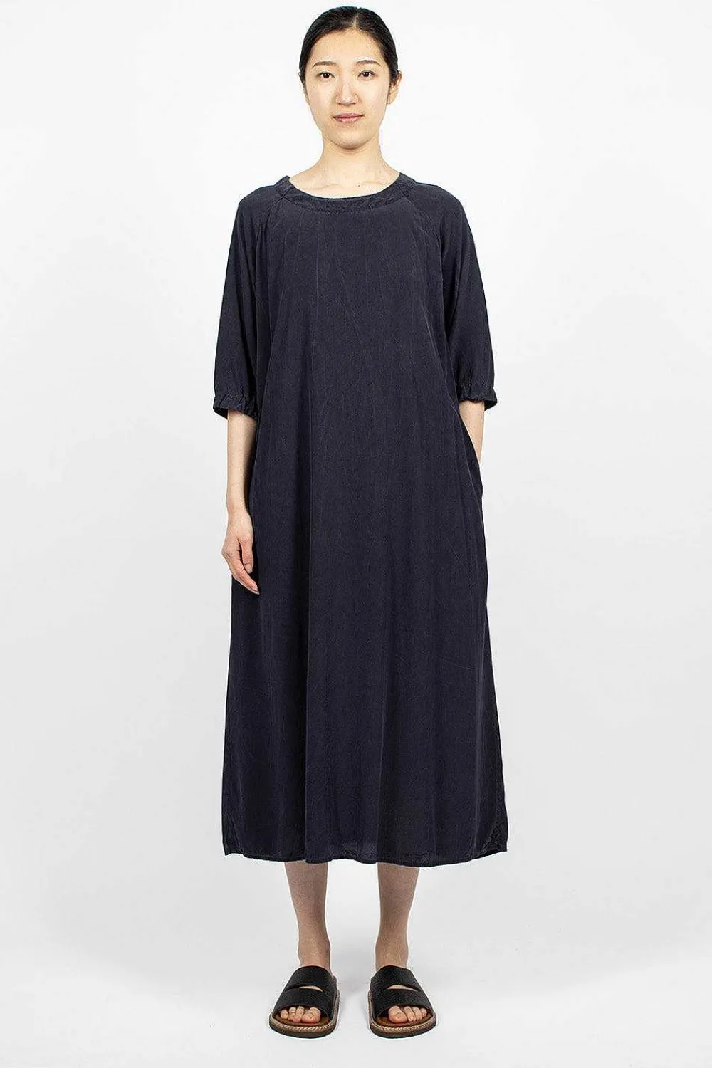 Chez Vidalenc Raglant B Dress Dark Navy| Dresses