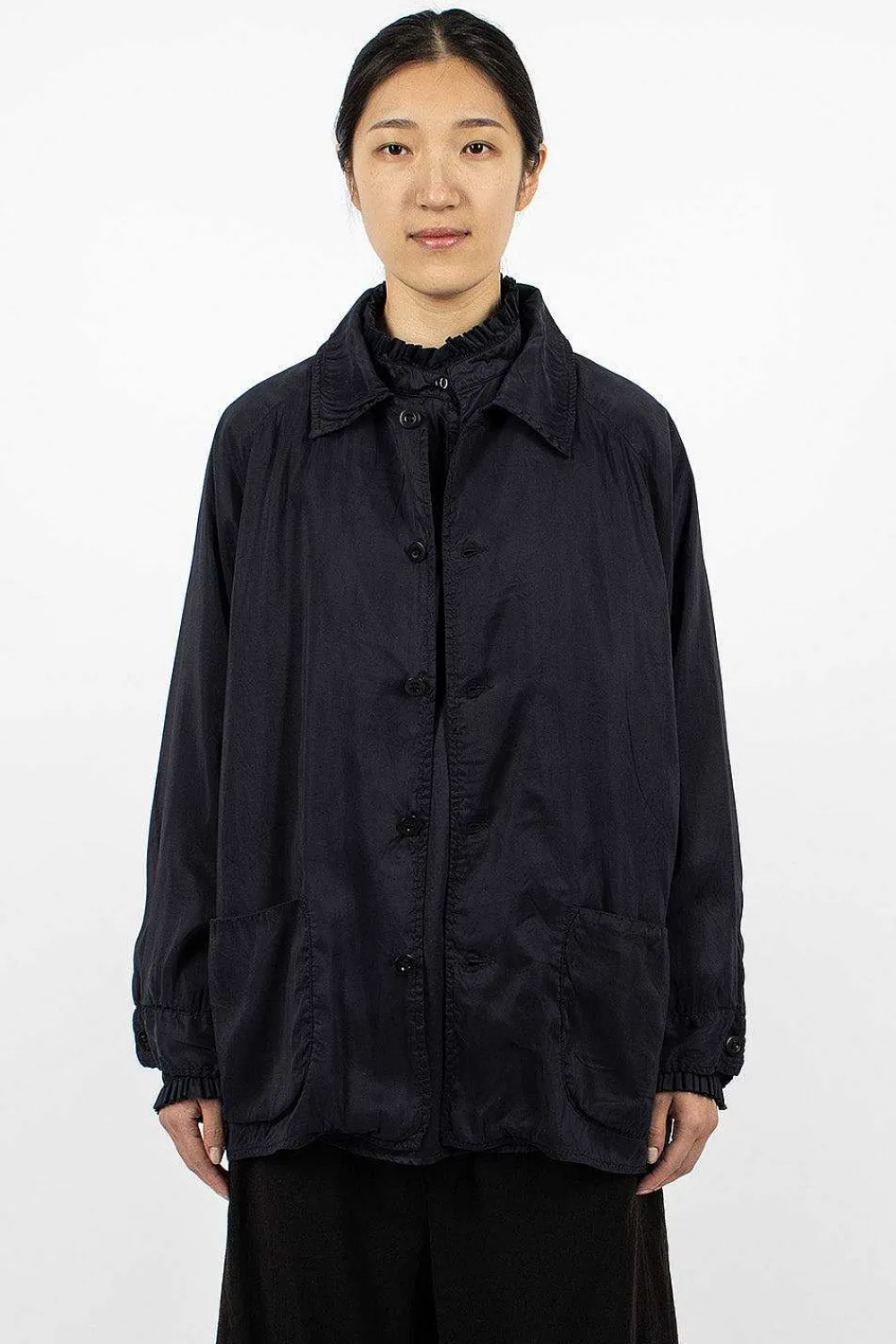 Chez Vidalenc Raglant Jacket Alex Silk| Outerwear