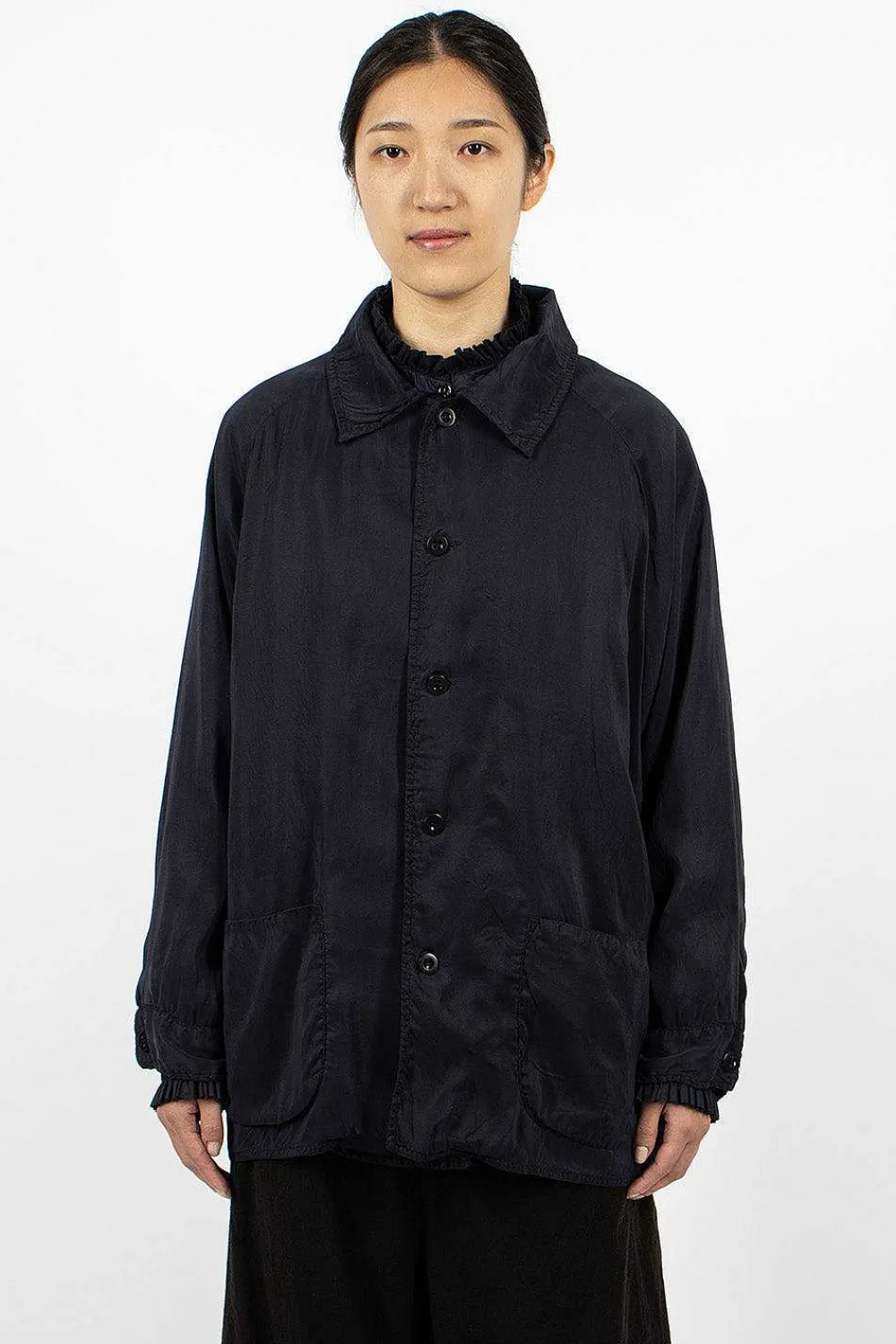 Chez Vidalenc Raglant Jacket Alex Silk| Outerwear