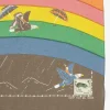Kapital Rainbow And Birds Printed Bandana Khaki| Bandanas