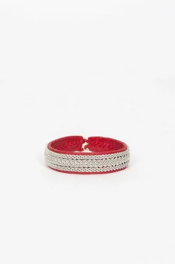 Maria Rudman Red Hide B Bracelet 2| Bracelets
