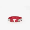 Maria Rudman Red Hide B Bracelet 4| Bracelets