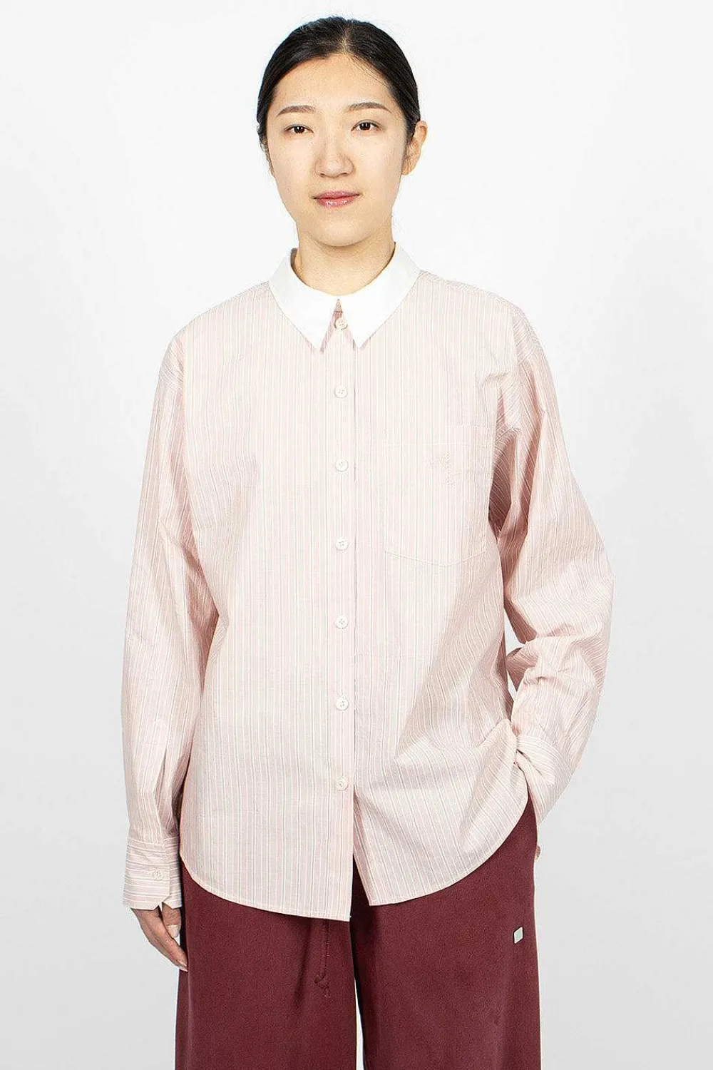 Acne Studios Reverse Shirt Pink Stripe| Shirts