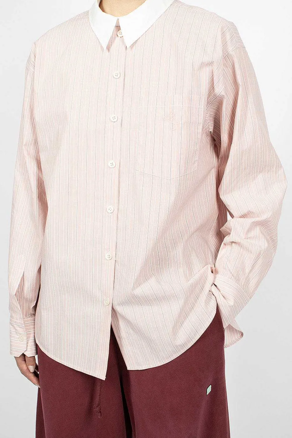 Acne Studios Reverse Shirt Pink Stripe| Shirts