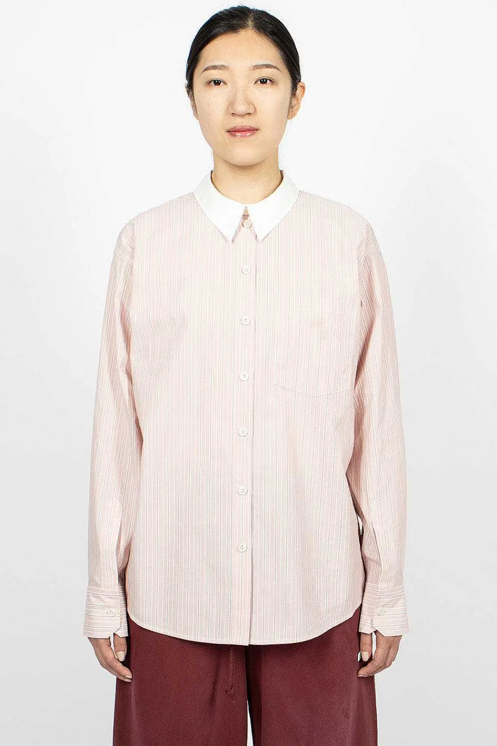 Acne Studios Reverse Shirt Pink Stripe| Shirts