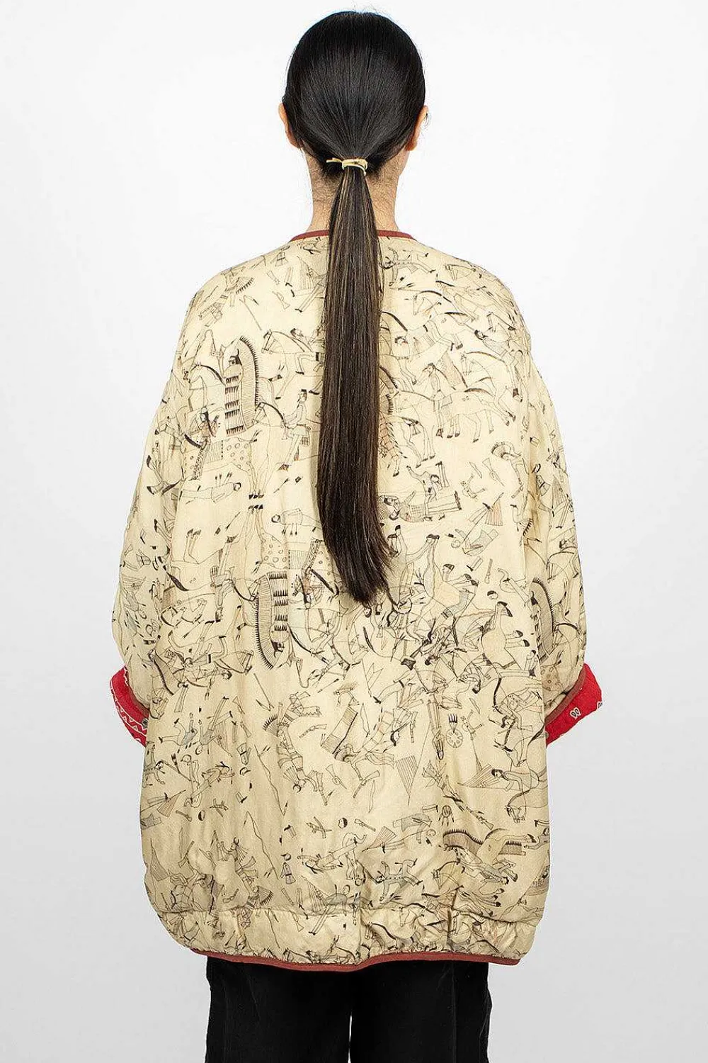 VISVIM Reversible Liner Coat Bandana Red| Outerwear