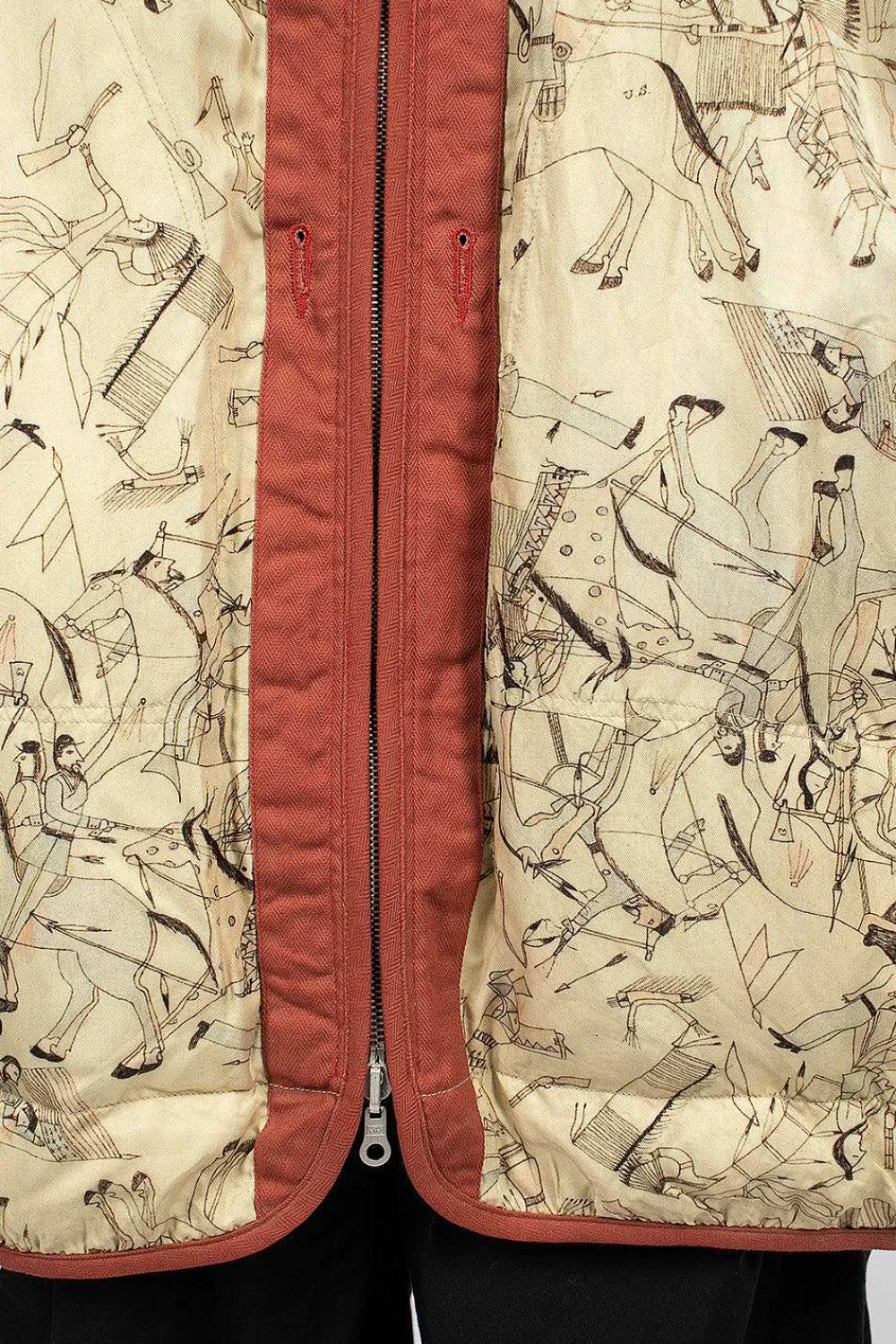 VISVIM Reversible Liner Coat Bandana Red| Bandanas