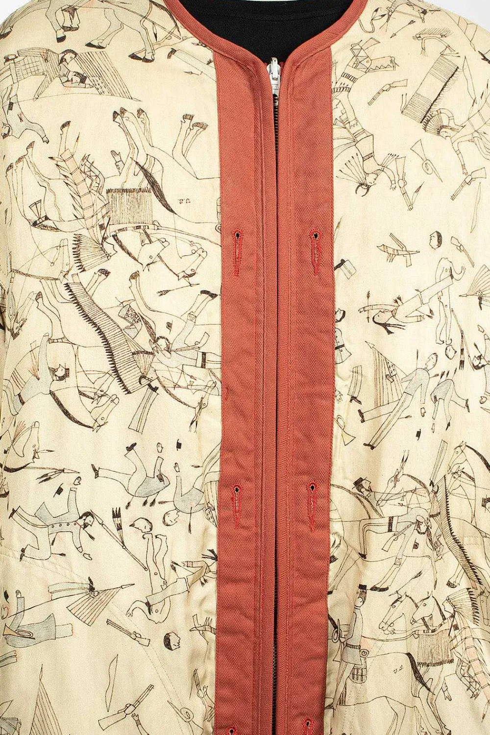 VISVIM Reversible Liner Coat Bandana Red| Bandanas