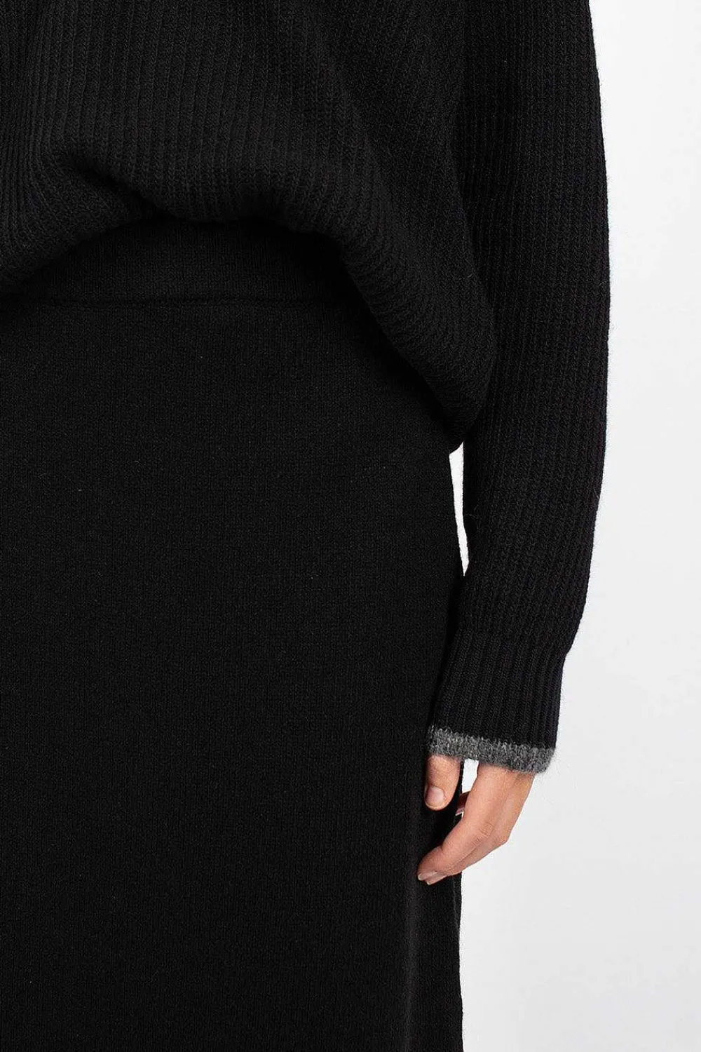 Moncler Ribbed Skirt Cashmere Blend| Skirts