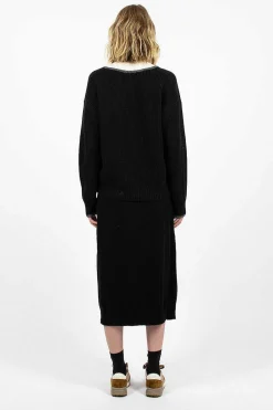 Moncler Ribbed Skirt Cashmere Blend| Skirts