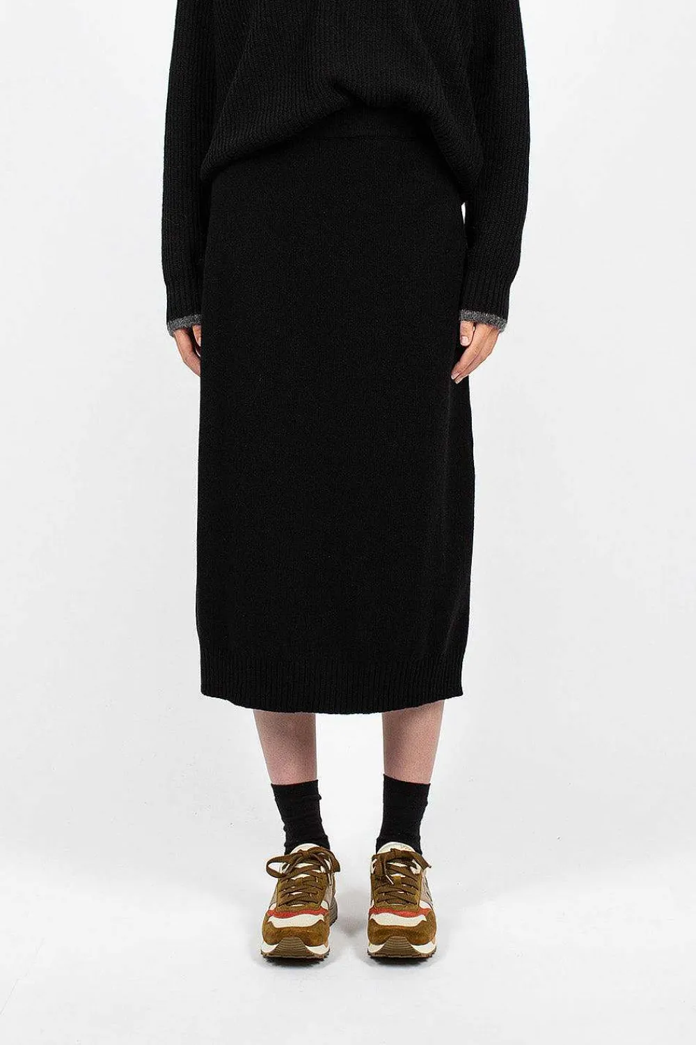 Moncler Ribbed Skirt Cashmere Blend| Skirts