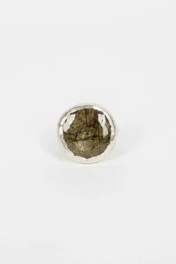 Rosa Maria Robbie 1 Green Rutilated Quartz| Rings