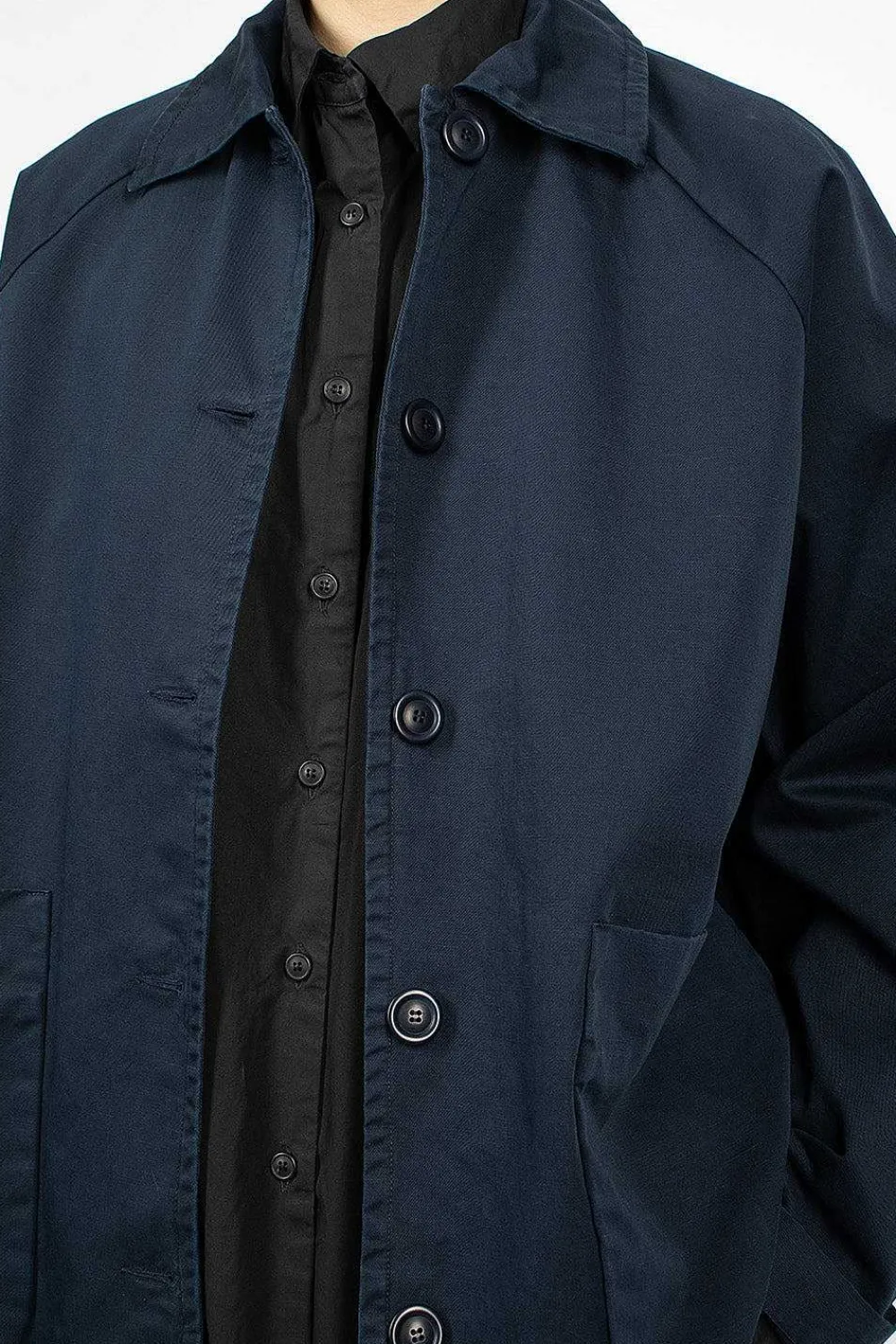 Casey Casey Rotty Jacket Navy Twill| Outerwear