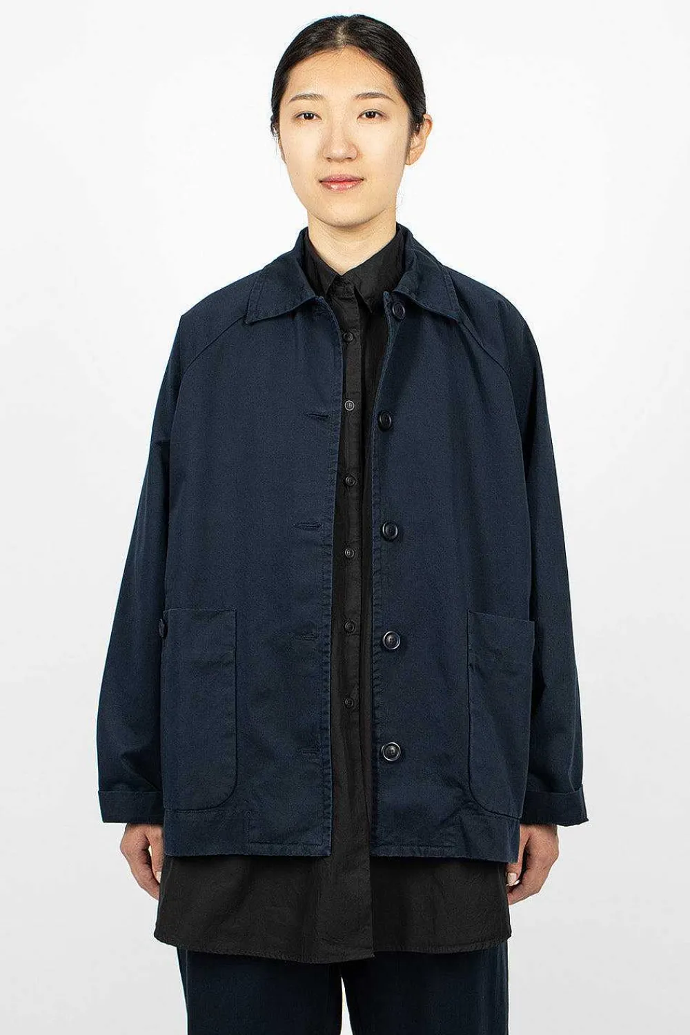 Casey Casey Rotty Jacket Navy Twill| Outerwear