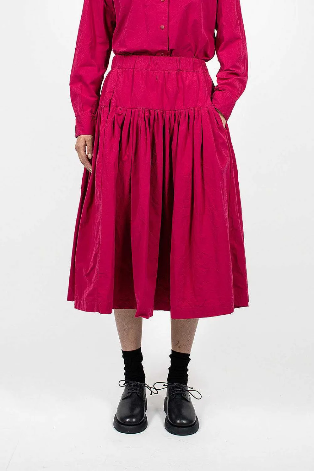 Casey Casey Rouchetine Skirt Raspberry| Skirts