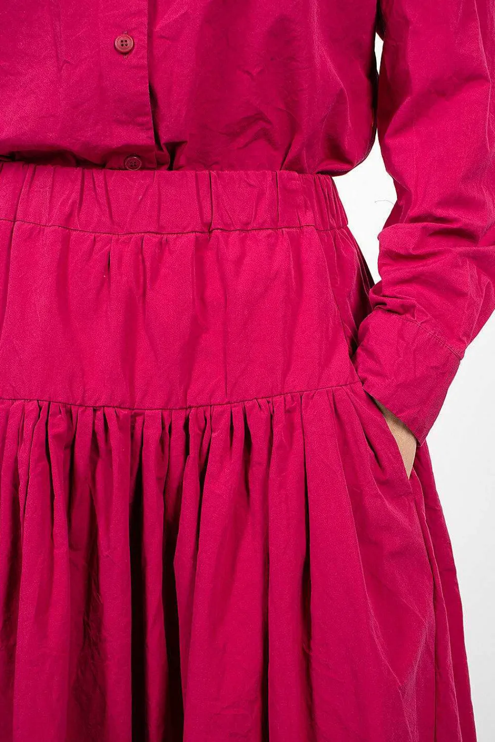 Casey Casey Rouchetine Skirt Raspberry| Skirts