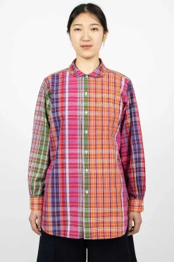 Engineered Garments FWK Rounded Collar Shirt Multi| Tops