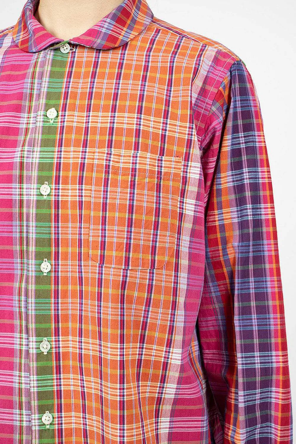 Engineered Garments FWK Rounded Collar Shirt Multi| Tops
