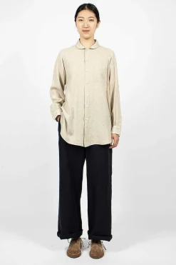 Engineered Garments FWK Rounded Collar Shirt Natural| Shirts