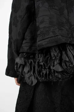 Comme Des Garçons Comme Des Garçons Ruffle Hem Floral Jacket| Outerwear