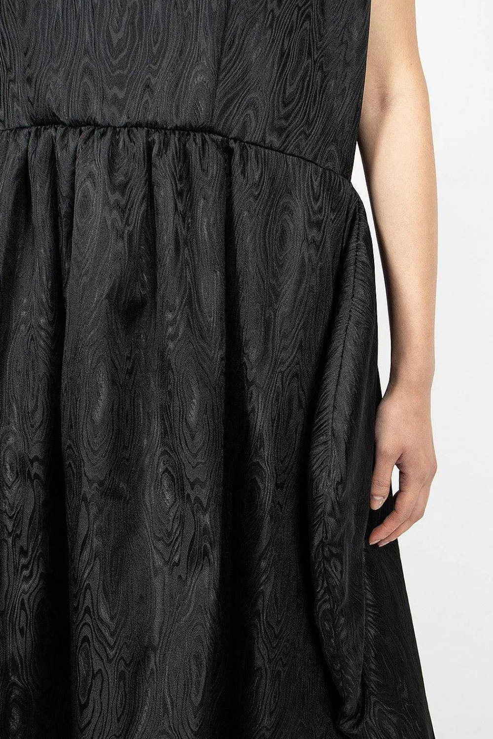 Comme Des Garçons Comme Des Garçons Ruffle Jacquard Dress Black| Dresses
