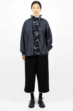 Toujours Ruffle Shirt 6.5Oz Denim| Shirts