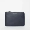 Comme des Garçons Wallets Sa5100 Classic Leather Pouch Navy| Wallets