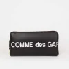 Comme des Garçons Wallets Sa0110Hl Black Huge Logo Wallet| Wallets