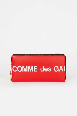 Comme des Garçons Wallets Sa0110Hl Red Huge Logo Wallet| Wallets