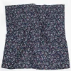 Needles Sateen Floral Scarf Navy| Scarves & Gloves