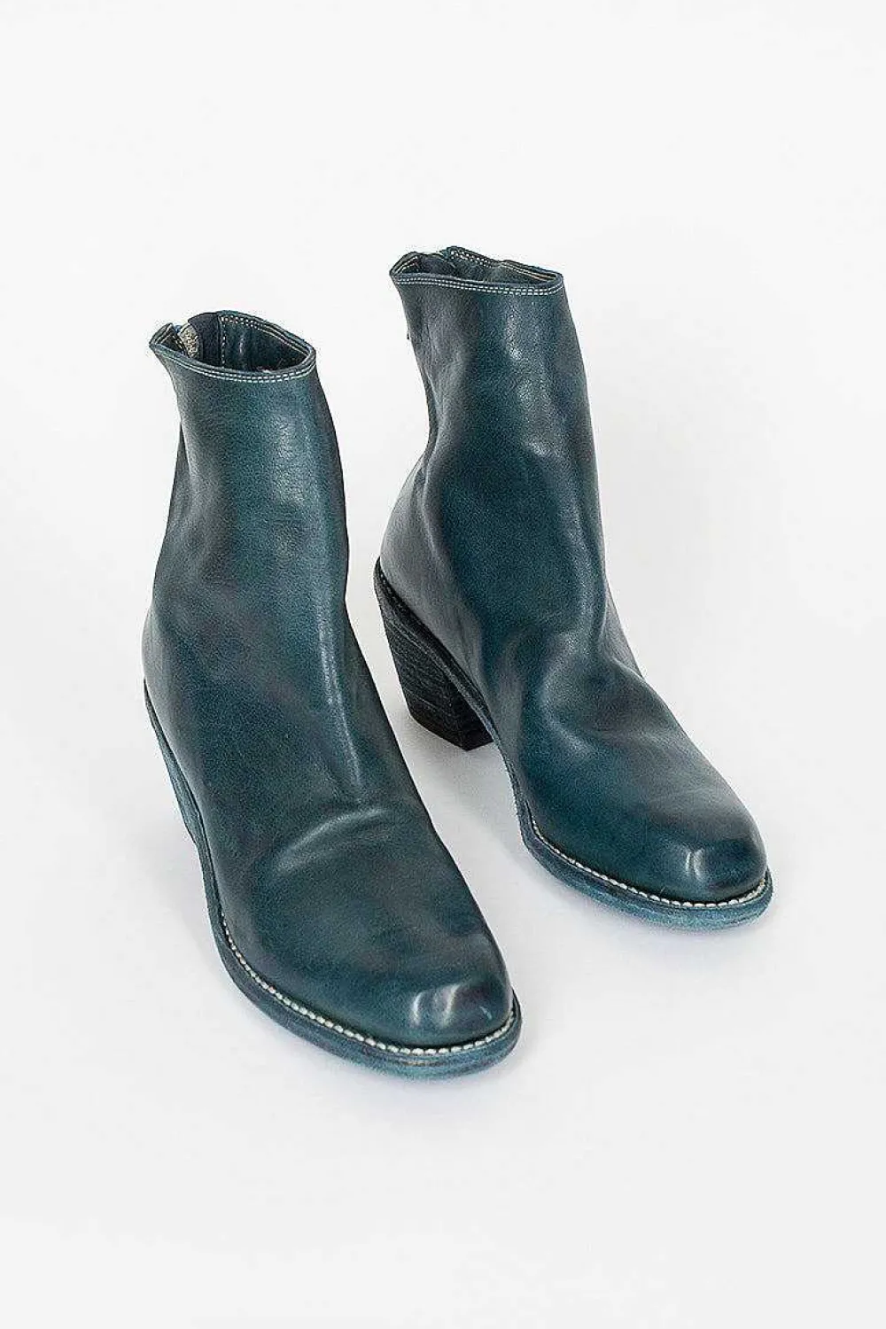 Guidi Sb06D Full Grain Cuban Heel Zip Back Boot Cv72T| Shoes