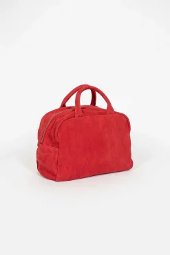 Comme Des Garçons Comme Des Garçons Sheepskin Handbag Red| Bags