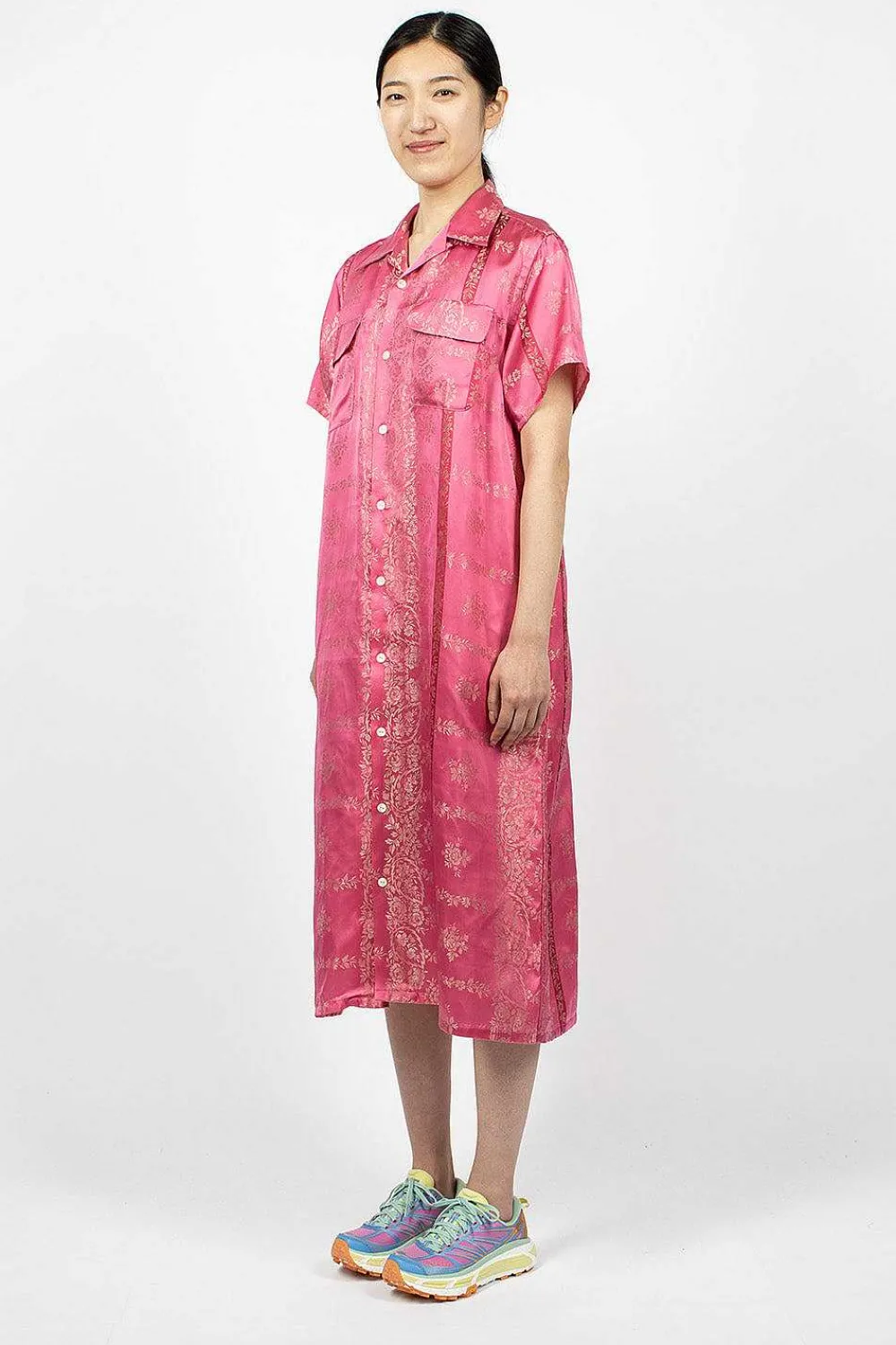 Needles Shirt Dress Ornament Pink| Dresses