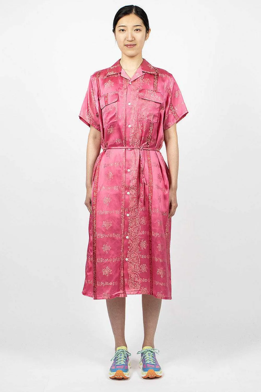 Needles Shirt Dress Ornament Pink| Dresses