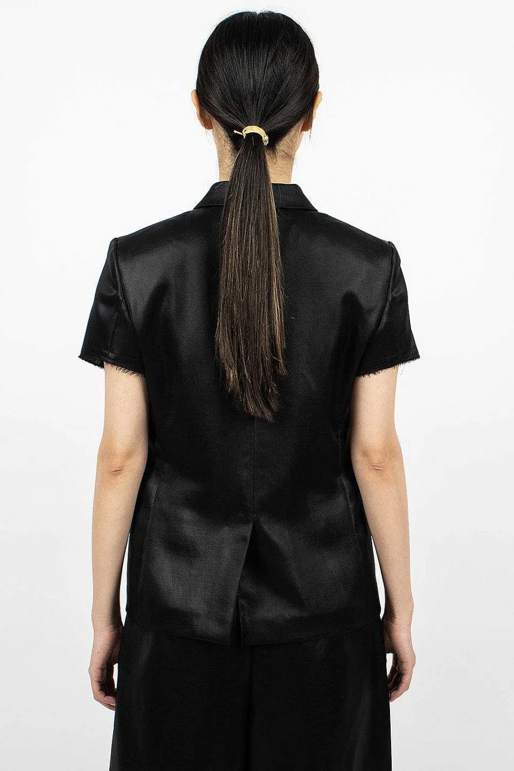 Comme Des Garçons Comme Des Garçons Short-Sleeved Jacket Black| Outerwear