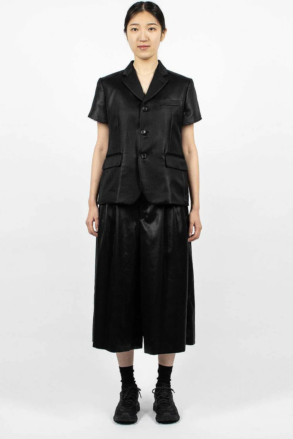 Comme Des Garçons Comme Des Garçons Short-Sleeved Jacket Black| Outerwear