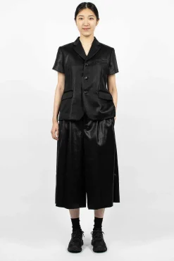 Comme Des Garçons Comme Des Garçons Short-Sleeved Jacket Black| Outerwear