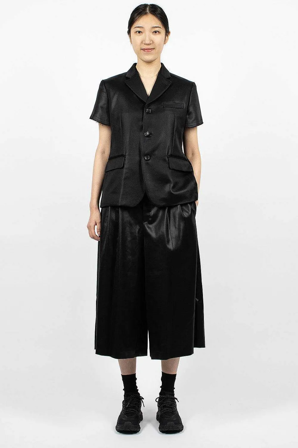 Comme Des Garçons Comme Des Garçons Short-Sleeved Jacket Black| Outerwear