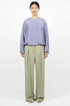 Dries Van Noten Silk Blouse Lavender| Tops