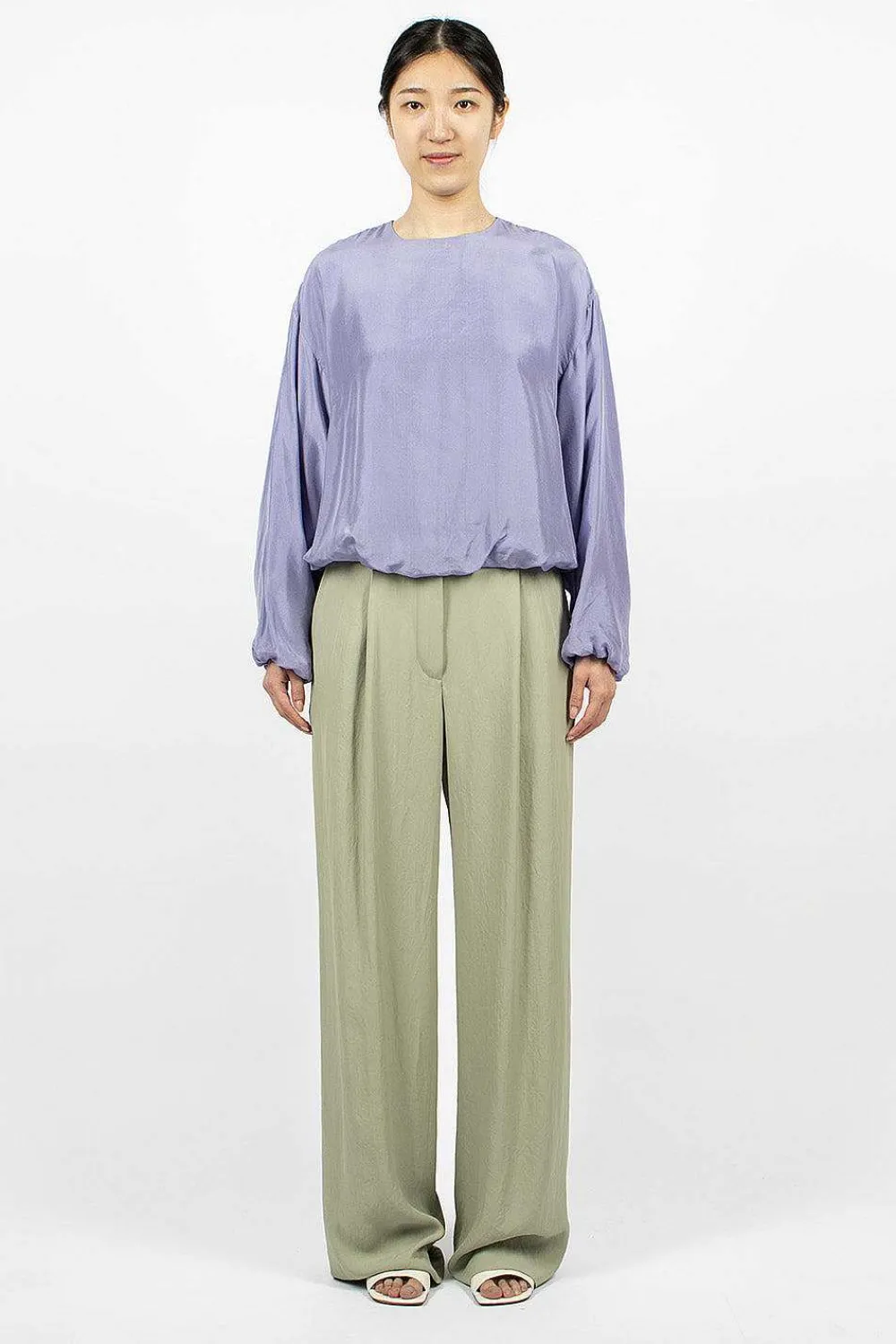 Dries Van Noten Silk Blouse Lavender| Tops