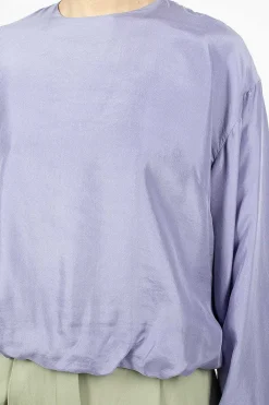 Dries Van Noten Silk Blouse Lavender| Tops