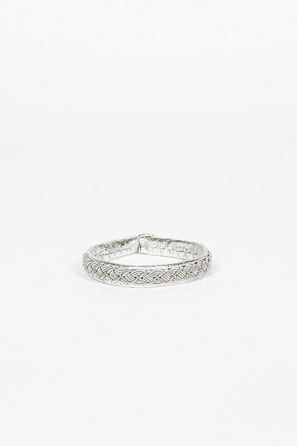 Maria Rudman Silver Embroidered A Bracelet 5| Bracelets