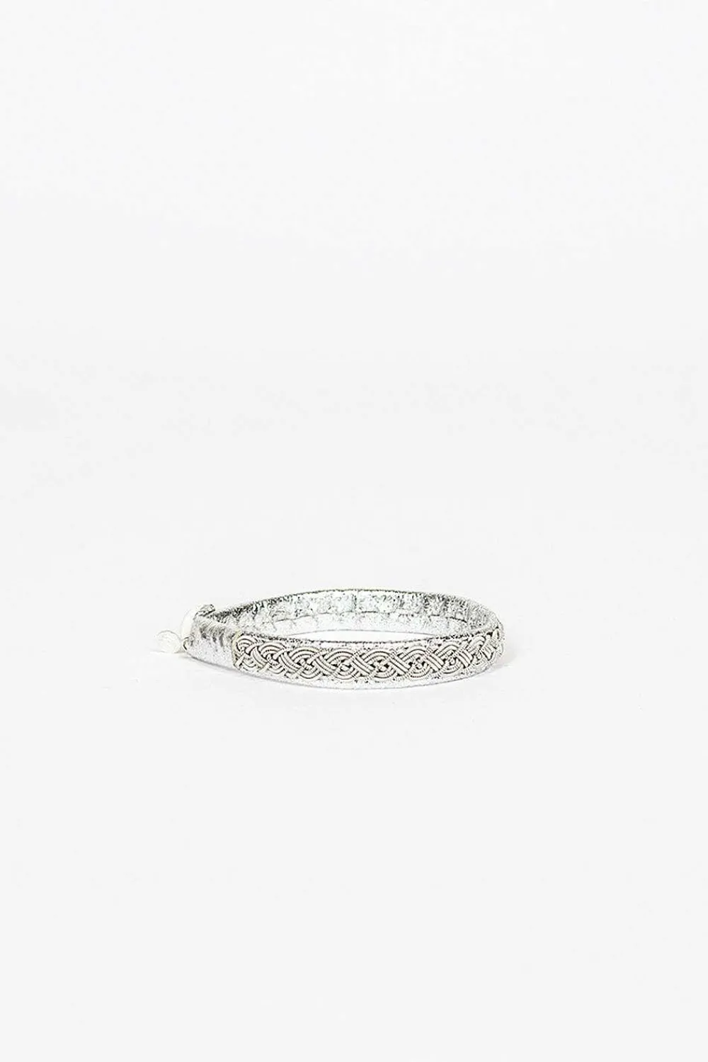 Maria Rudman Silver Embroidered A Bracelet 5| Bracelets